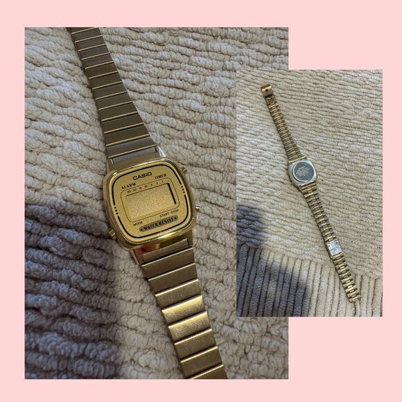 Casio Vintage Style LA670WGA-9 Stainless Steel Women's Watch, Gold Tone - Picture 3 of 4